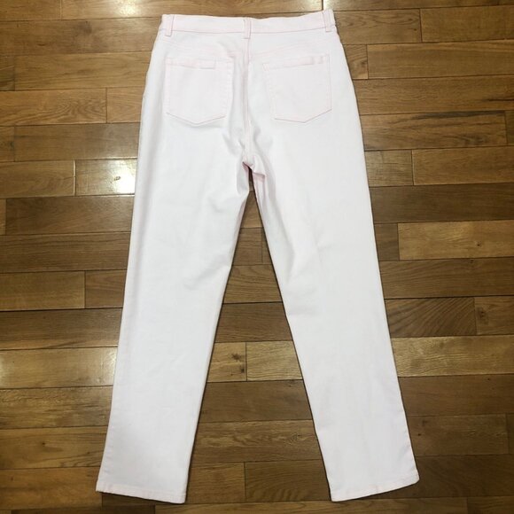 Gloria Vanderbilt Amanda Hi Rise Tapered Leg Powder Pink Jeans Size 10 - Picture 2 of 7